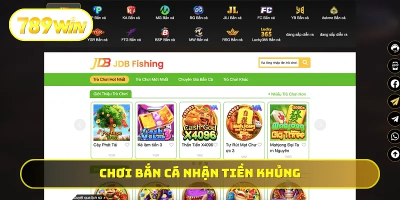 Chơi bắn cá nhận tiền khủng