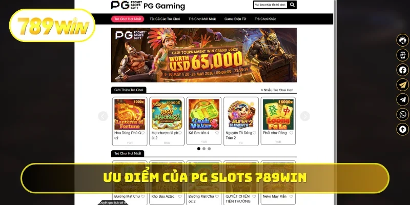 Ưu điểm hấp dẫn của PG Slots 789WIN